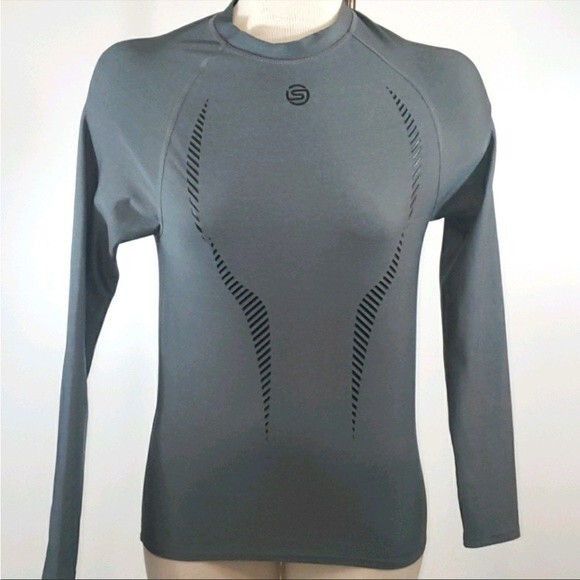 SKINS Series Compression Long Sleeve Top in Grey L NWOT - Picture 1 of 11